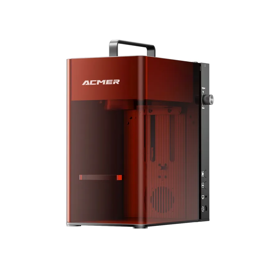 ACMER GE1 with enclosed housing, seen from the front at an angle