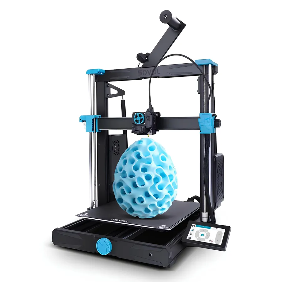Sovol SV06 Plus ACE with a print on the bed