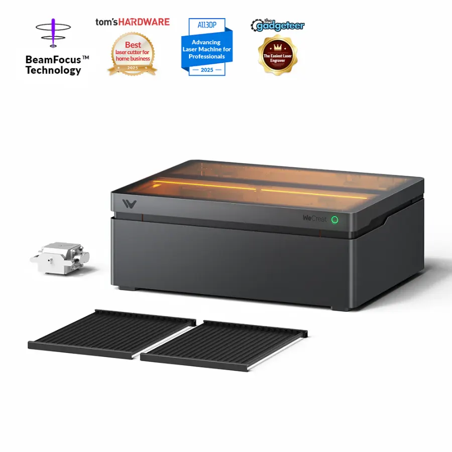 WeCreat Vision Pro with contents of the box