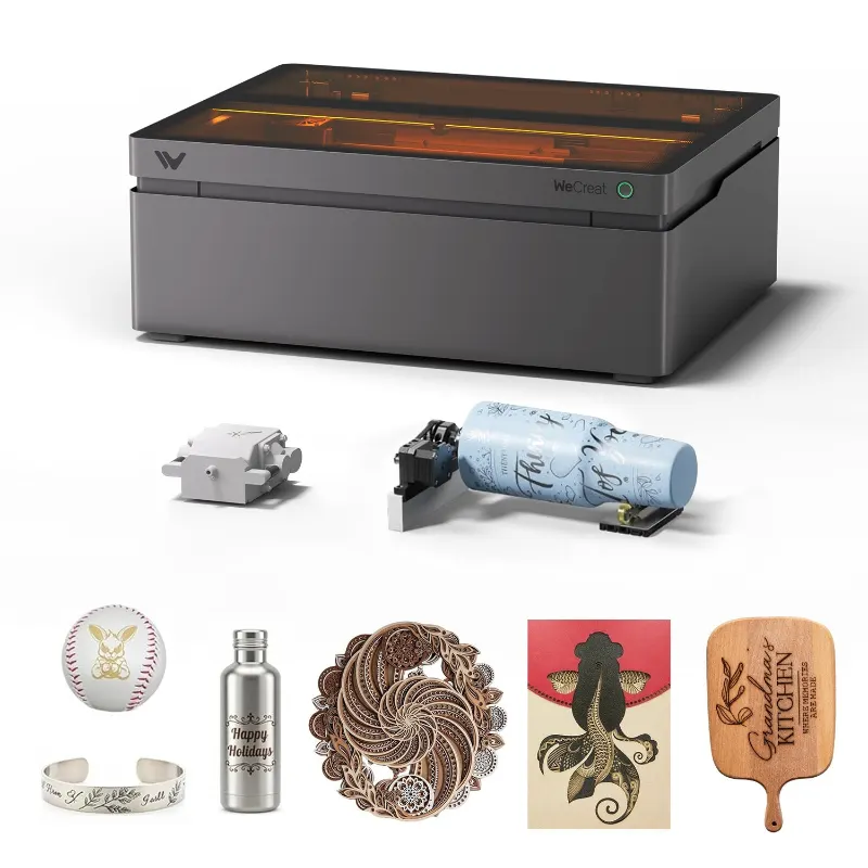 WeCreat Vision Pro with accessories and sample projects